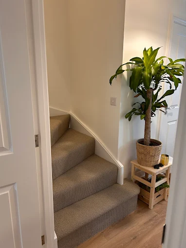 Stairs & landing runner fitted in Loughborough